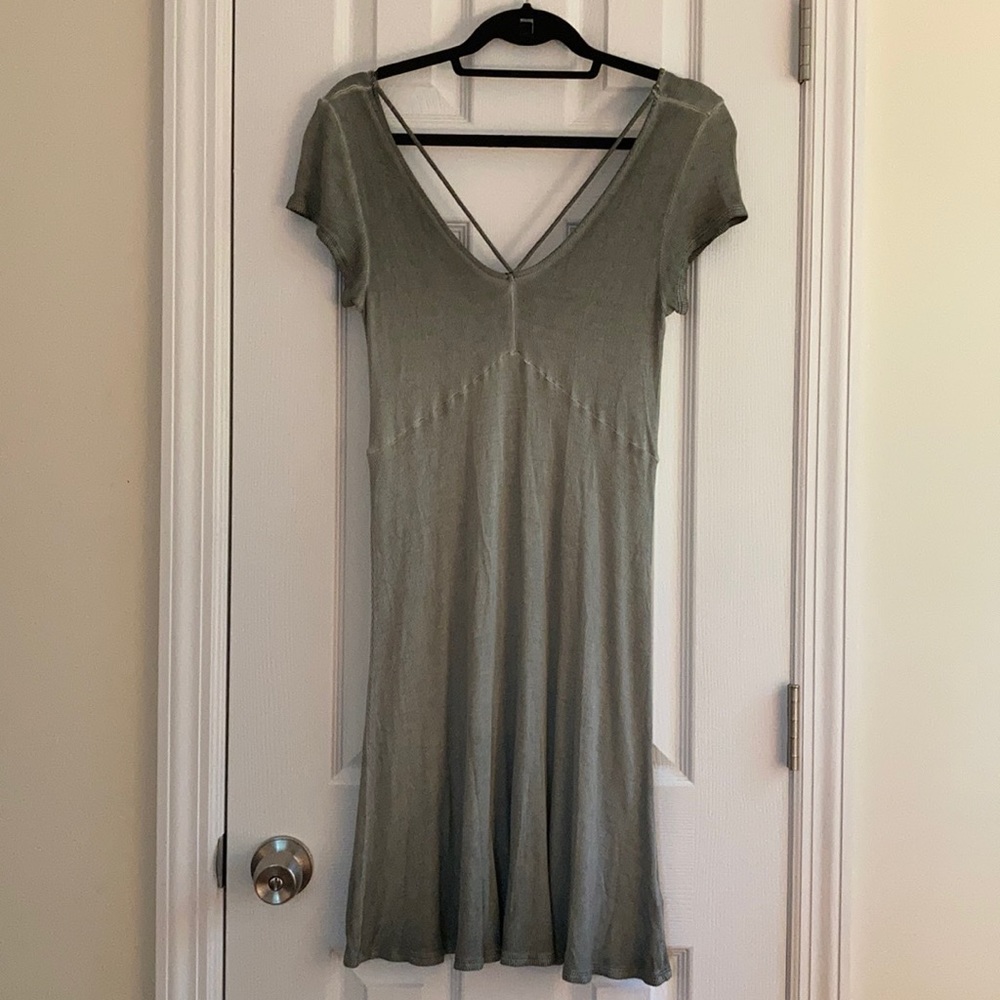 American Eagle Sage Green T-Shirt Dress (NWT)